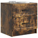 Dulap de noapte 2 pcs Stejar fumuriu 43 x 34,5 x 44,5 cm - WALTI WALTI