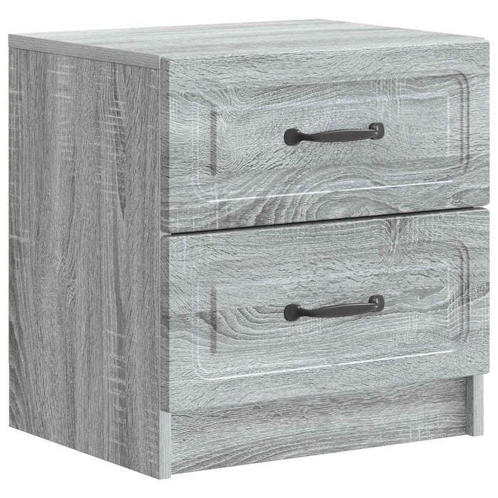 Dulap de noapte Sonoma gri 43 x 34,5 x 44,5 cm Lemn prelucrat - WALTI WALTI