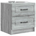 Dulap de noapte Sonoma gri 43 x 34,5 x 44,5 cm Lemn prelucrat - WALTI WALTI