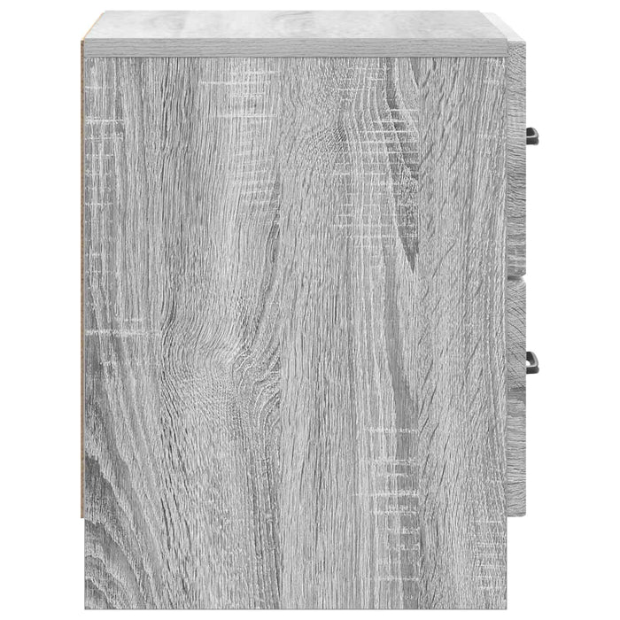 Dulap de noapte Sonoma gri 43 x 34,5 x 44,5 cm Lemn prelucrat - WALTI WALTI