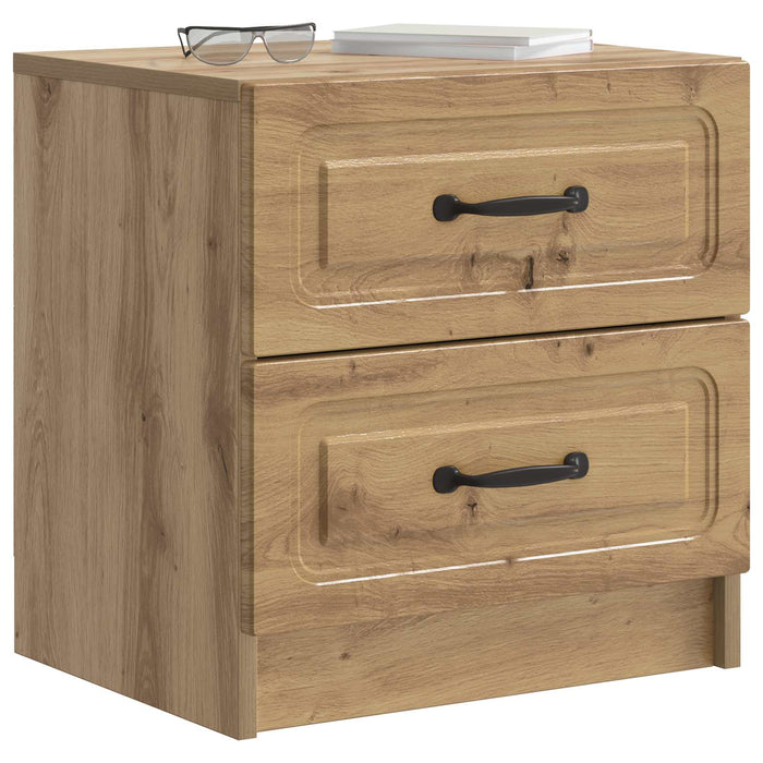 Dulap de noapte 2 pcs Stejar Artizanal 43 x 34,5 x 44,5 cm - WALTI WALTI
