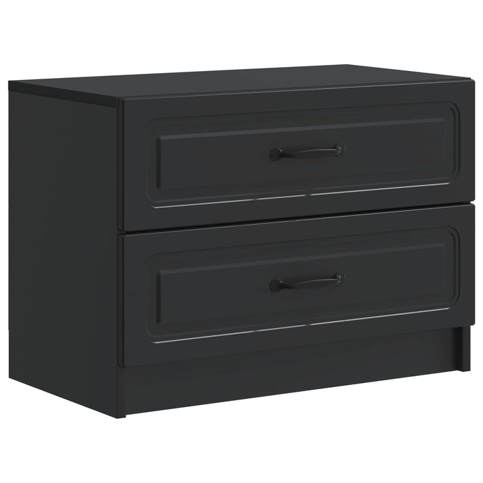 Dulap de noapte Negru 62 x 34,5 x 44,5 cm Lemn prelucrat - WALTI WALTI