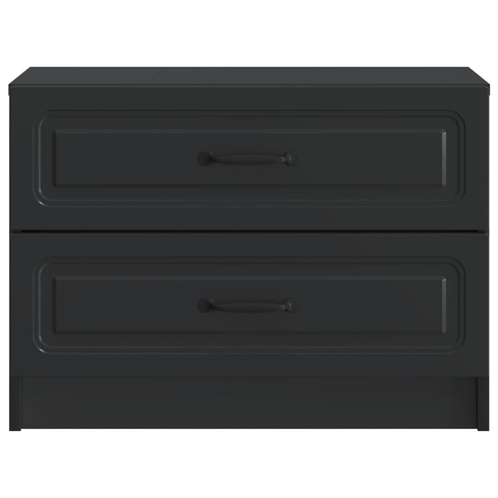 Dulap de noapte Negru 62 x 34,5 x 44,5 cm Lemn prelucrat - WALTI WALTI