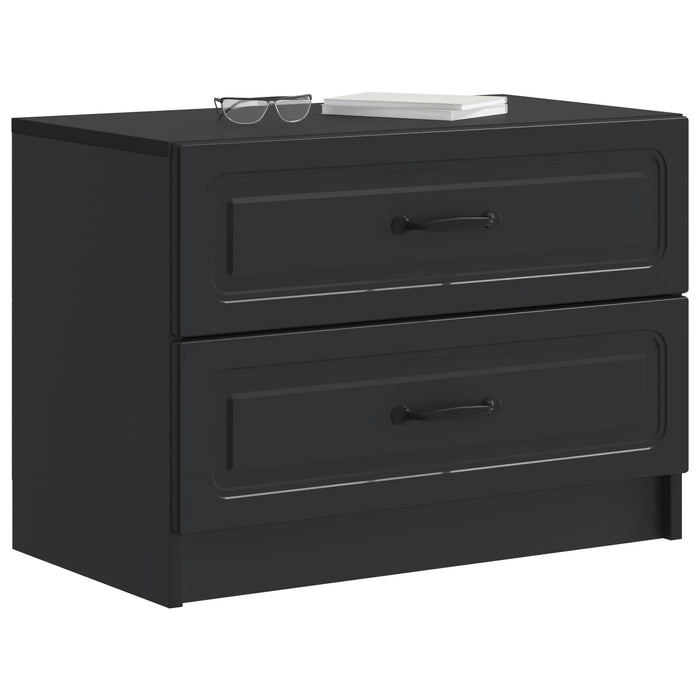 Dulap de noapte Negru 62 x 34,5 x 44,5 cm Lemn prelucrat - WALTI WALTI