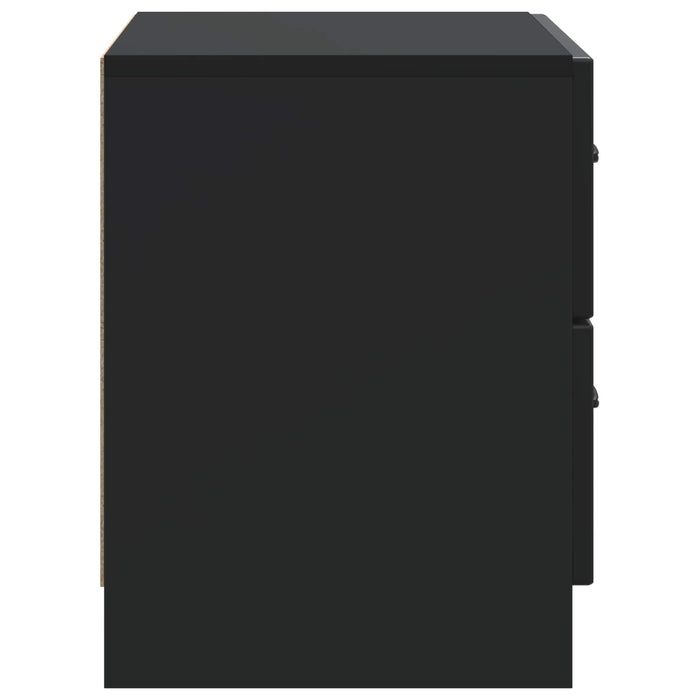 Dulap de noapte Negru 62 x 34,5 x 44,5 cm Lemn prelucrat - WALTI WALTI