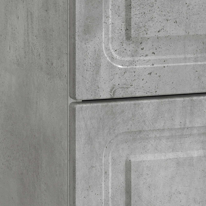 Dulap de noapte Gri Beton 62 x 34,5 x 44,5 cm Lemn prelucrat - WALTI WALTI