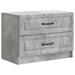 Dulap de noapte Gri Beton 62 x 34,5 x 44,5 cm Lemn prelucrat - WALTI WALTI