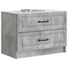 Dulap de noapte Gri Beton 62 x 34,5 x 44,5 cm Lemn prelucrat - WALTI WALTI