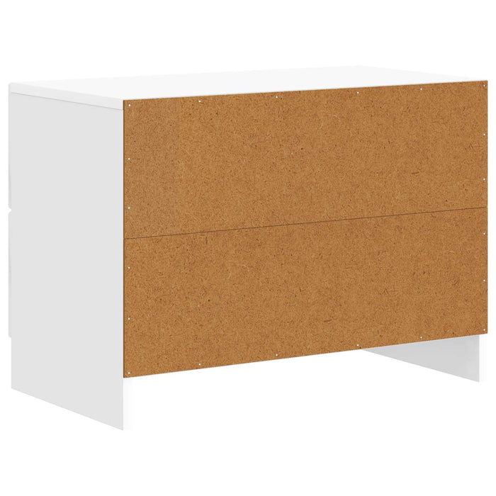 Dulap de noapte cu sertar Alb foarte lucios 62 x 34,5 x 44,5 cm - WALTI WALTI