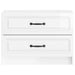 Dulap de noapte cu sertar Alb foarte lucios 62 x 34,5 x 44,5 cm - WALTI WALTI