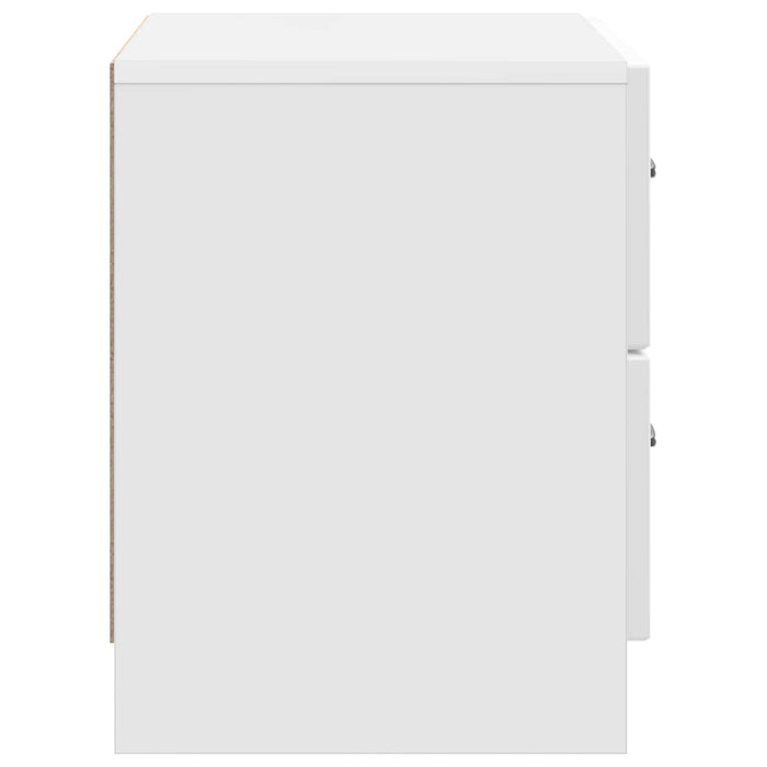 Dulap de noapte cu sertar Alb foarte lucios 62 x 34,5 x 44,5 cm - WALTI WALTI