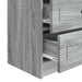 Dulap de noapte Sonoma gri 62 x 34,5 x 44,5 cm Lemn prelucrat - WALTI WALTI