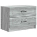 Dulap de noapte Sonoma gri 62 x 34,5 x 44,5 cm Lemn prelucrat - WALTI WALTI