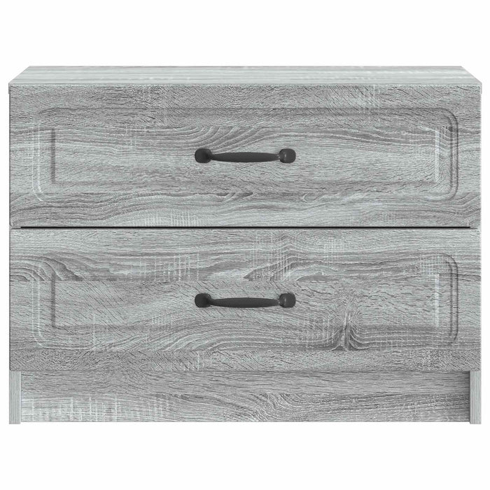 Dulap de noapte Sonoma gri 62 x 34,5 x 44,5 cm Lemn prelucrat - WALTI WALTI