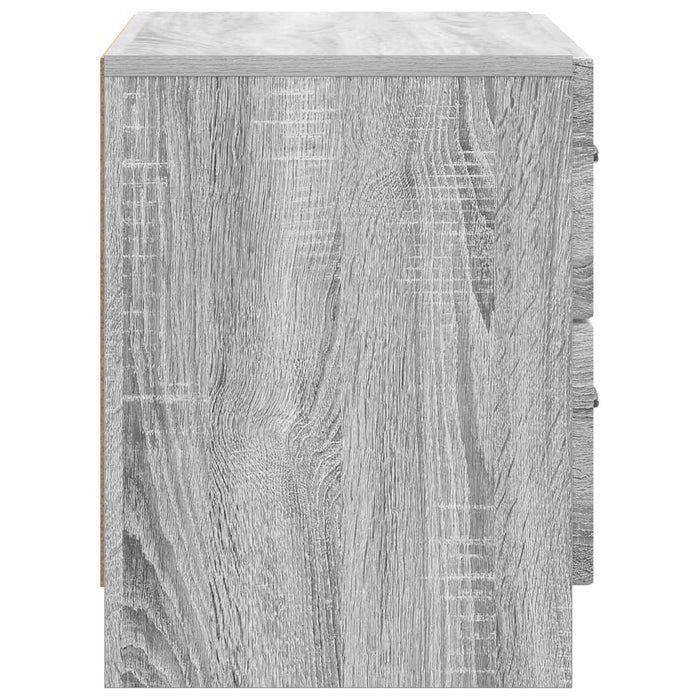 Dulap de noapte Sonoma gri 62 x 34,5 x 44,5 cm Lemn prelucrat - WALTI WALTI