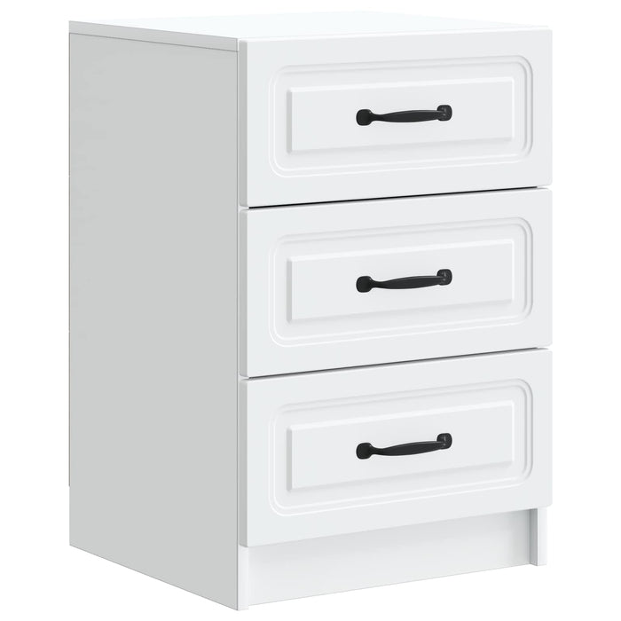 Dulap de noapte cu sertar Alb 43 x 41 x 63,5 cm Lemn prelucrat - WALTI WALTI