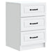 Dulap de noapte cu sertar Alb 43 x 41 x 63,5 cm Lemn prelucrat - WALTI WALTI