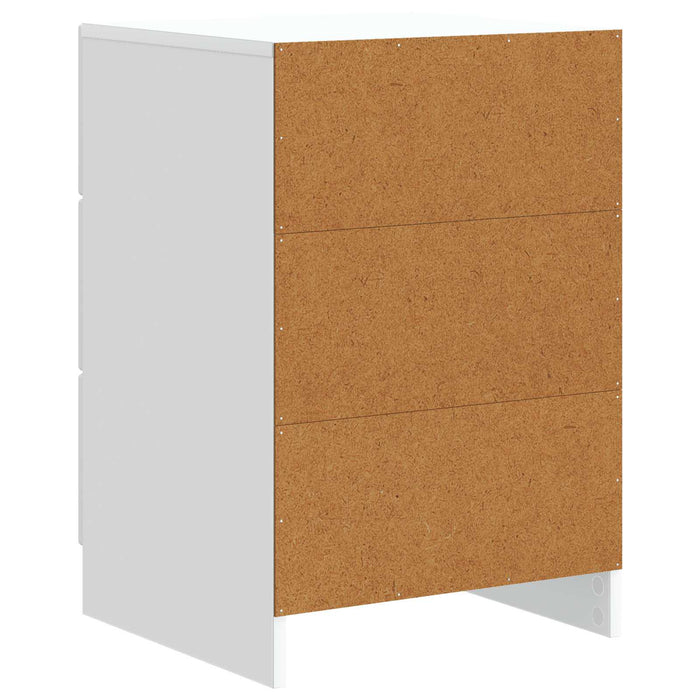 Dulap de noapte cu sertar Alb 43 x 41 x 63,5 cm Lemn prelucrat - WALTI WALTI