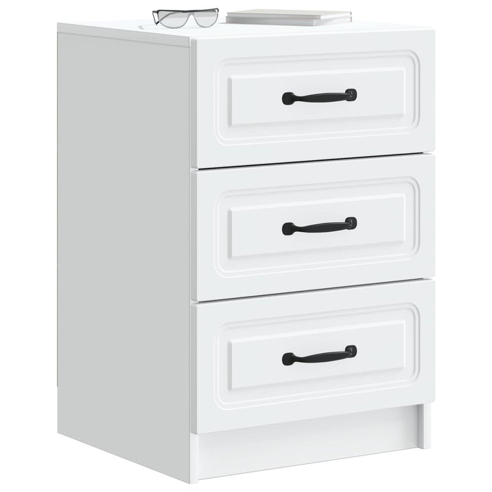 Dulap de noapte cu sertar Alb 43 x 41 x 63,5 cm Lemn prelucrat - WALTI WALTI