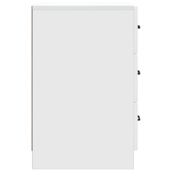 Dulap de noapte cu sertar Alb 43 x 41 x 63,5 cm Lemn prelucrat - WALTI WALTI