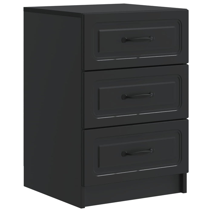 Dulap de noapte Negru 43 x 41 x 63,5 cm Lemn prelucrat - WALTI WALTI