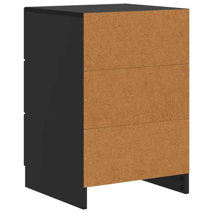 Dulap de noapte Negru 43 x 41 x 63,5 cm Lemn prelucrat - WALTI WALTI