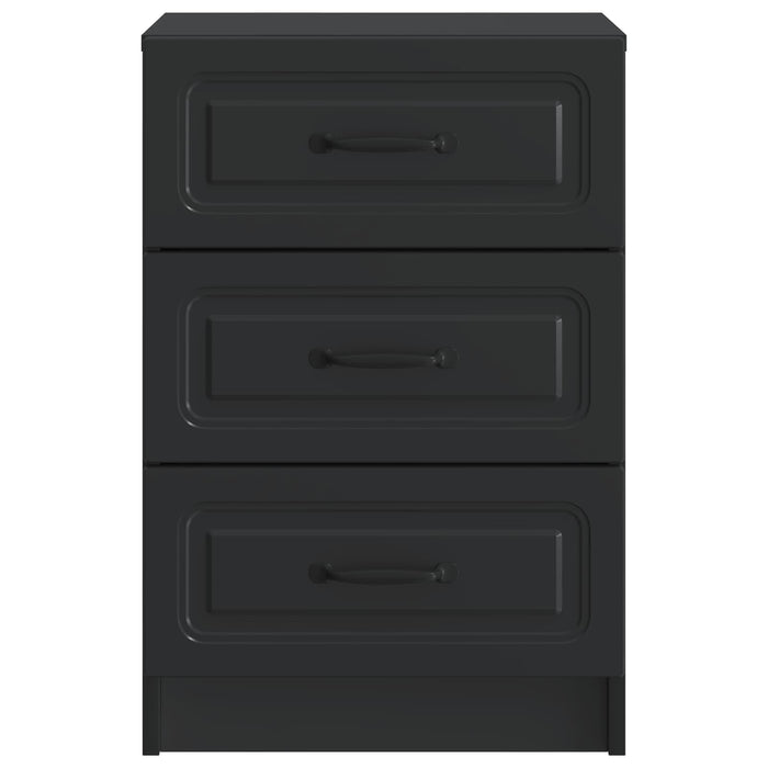 Dulap de noapte Negru 43 x 41 x 63,5 cm Lemn prelucrat - WALTI WALTI