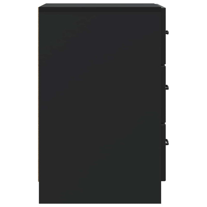 Dulap de noapte Negru 43 x 41 x 63,5 cm Lemn prelucrat - WALTI WALTI