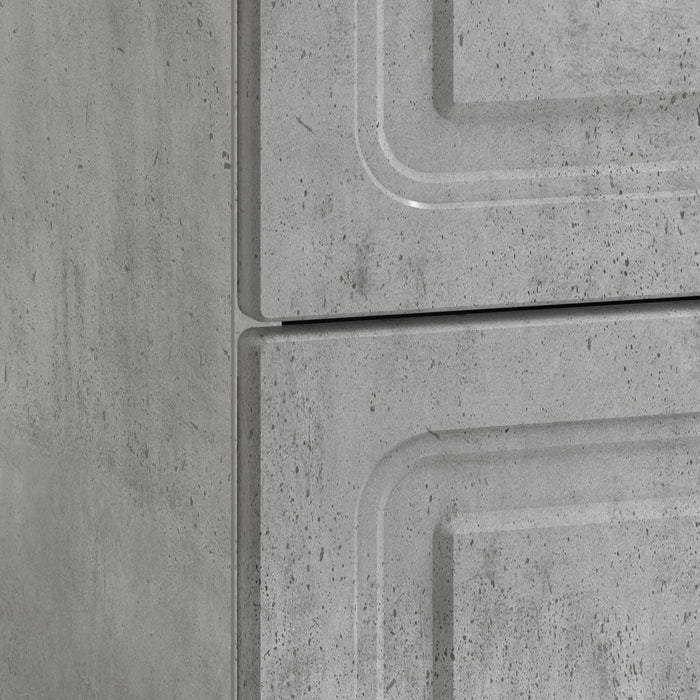 Dulap de noapte Gri Beton 43 x 41 x 63,5 cm Lemn prelucrat - WALTI WALTI