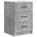 Dulap de noapte Gri Beton 43 x 41 x 63,5 cm Lemn prelucrat - WALTI WALTI
