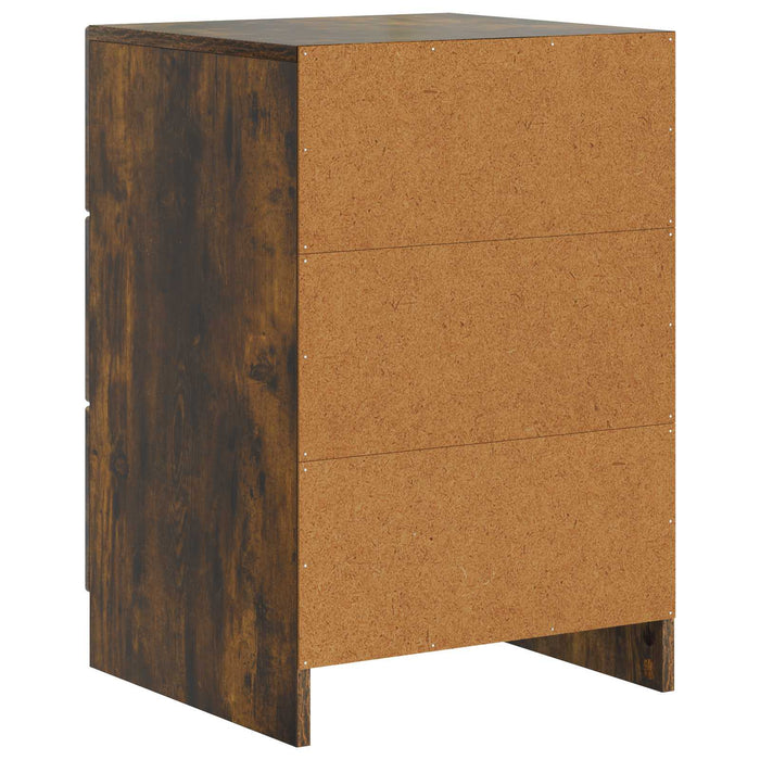 Dulap de noapte Stejar fumuriu 43 x 41 x 63,5 cm Lemn prelucrat - WALTI WALTI