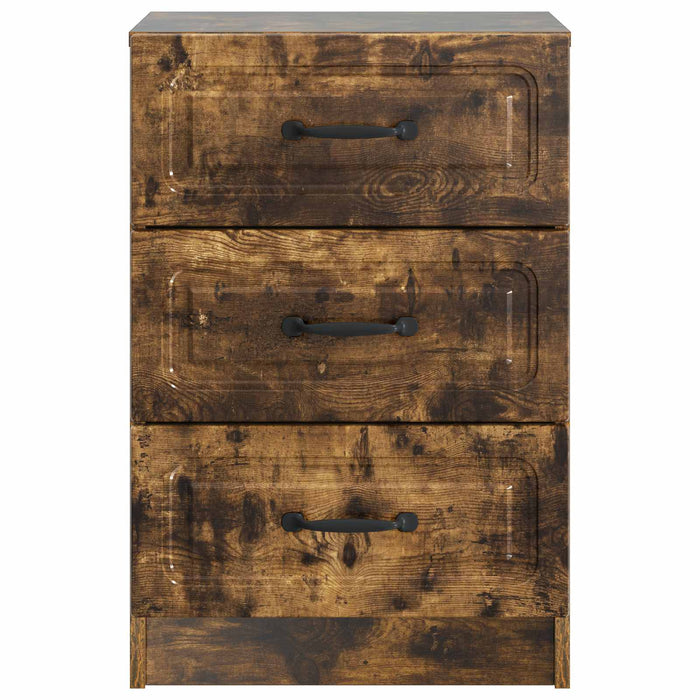 Dulap de noapte Stejar fumuriu 43 x 41 x 63,5 cm Lemn prelucrat - WALTI WALTI