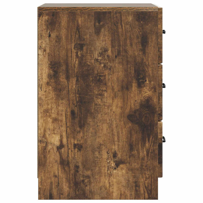 Dulap de noapte Stejar fumuriu 43 x 41 x 63,5 cm Lemn prelucrat - WALTI WALTI