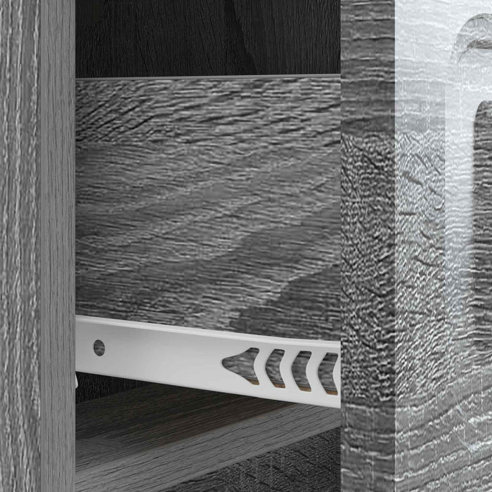 Dulap de noapte Sonoma gri 43 x 41 x 63,5 cm Lemn prelucrat - WALTI WALTI