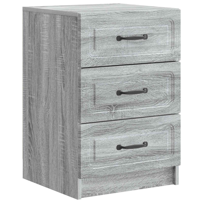 Dulap de noapte Sonoma gri 43 x 41 x 63,5 cm Lemn prelucrat - WALTI WALTI