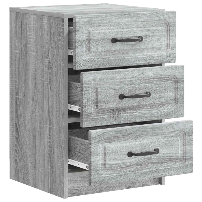 Dulap de noapte Sonoma gri 43 x 41 x 63,5 cm Lemn prelucrat - WALTI WALTI