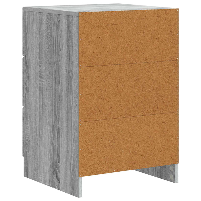 Dulap de noapte Sonoma gri 43 x 41 x 63,5 cm Lemn prelucrat - WALTI WALTI