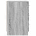 Dulap de noapte Sonoma gri 43 x 41 x 63,5 cm Lemn prelucrat - WALTI WALTI
