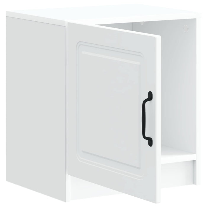 Dulap de noapte Alb 43 x 34,5 x 47 cm Lemn prelucrat - WALTI WALTI