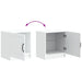 Dulap de noapte Alb 43 x 34,5 x 47 cm Lemn prelucrat - WALTI WALTI