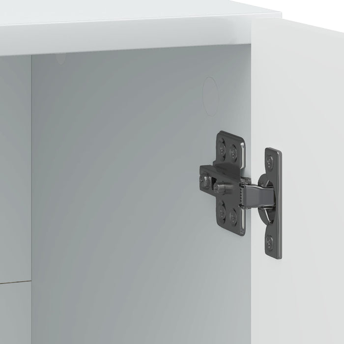 Dulap de noapte 2 pcs Alb 43 x 34,5 x 47 cm Lemn prelucrat - WALTI WALTI