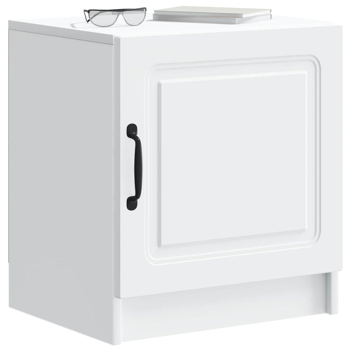 Dulap de noapte 2 pcs Alb 43 x 34,5 x 47 cm Lemn prelucrat - WALTI WALTI