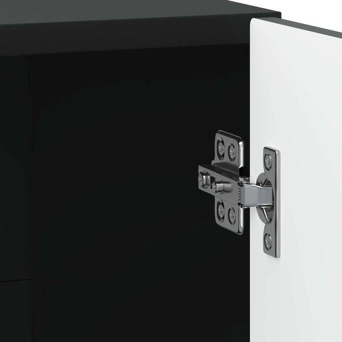 Dulap de noapte Negru 43 x 34,5 x 47 cm Lemn prelucrat - WALTI WALTI