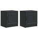 Dulap de noapte 2 pcs Negru 43 x 34,5 x 47 cm Lemn prelucrat - WALTI WALTI