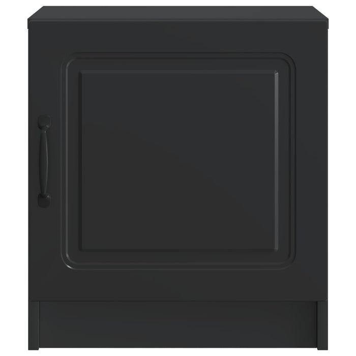 Dulap de noapte 2 pcs Negru 43 x 34,5 x 47 cm Lemn prelucrat - WALTI WALTI