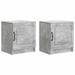 Dulap de noapte 2 pcs Gri Beton 43 x 34,5 x 47 cm - WALTI WALTI