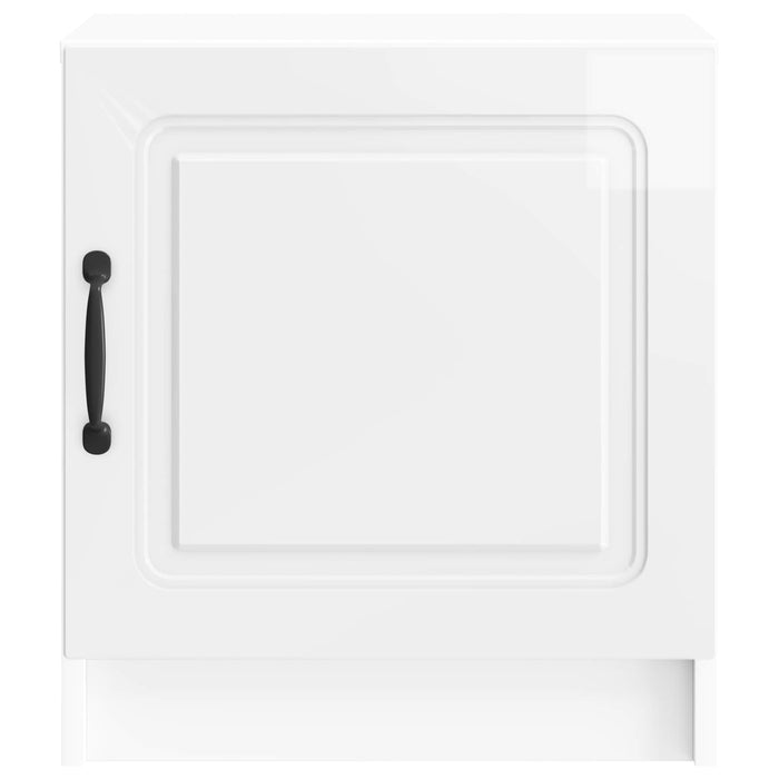 Dulap de noapte Alb foarte lucios 43 x 34,5 x 47 cm - WALTI WALTI