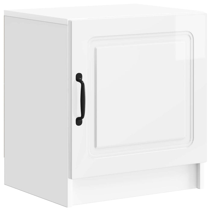 Dulap de noapte 2 pcs Alb foarte lucios 43 x 34,5 x 47 cm - WALTI WALTI