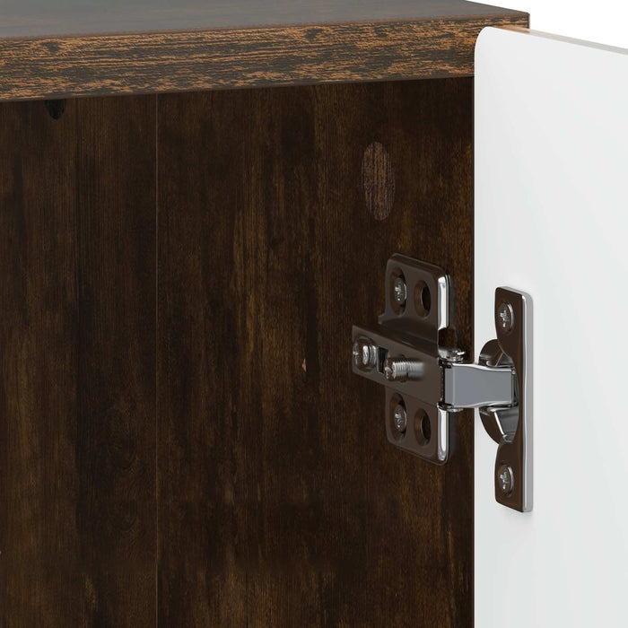 Dulap de noapte Stejar fumuriu 43 x 34,5 x 47 cm Lemn prelucrat - WALTI WALTI