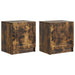 Dulap de noapte 2 pcs Stejar fumuriu 43 x 34,5 x 47 cm - WALTI WALTI